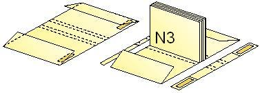 Creasing of book cover with flaps