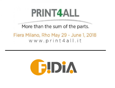 Print4All and Fidia Macchine Grafiche - Milan - 2018