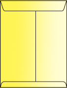 Open End Envelope With Central Seam